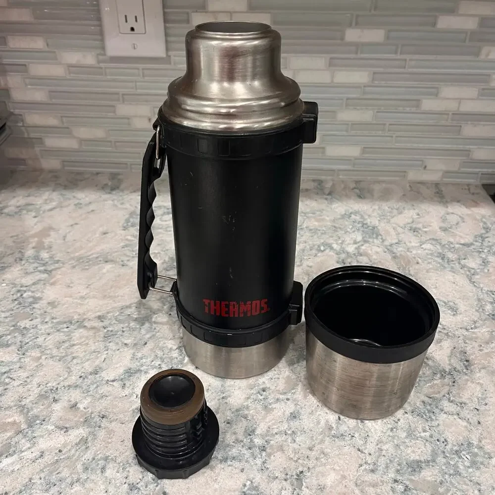 Thermos Brand 1 L/Qt Vacuum Insulated Stainless Steel Bottle With Handle